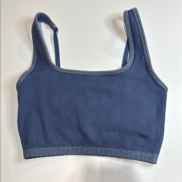 aerie Seamless Heather Square Neck Longline Bralette Sz S - Picture 5 of 8